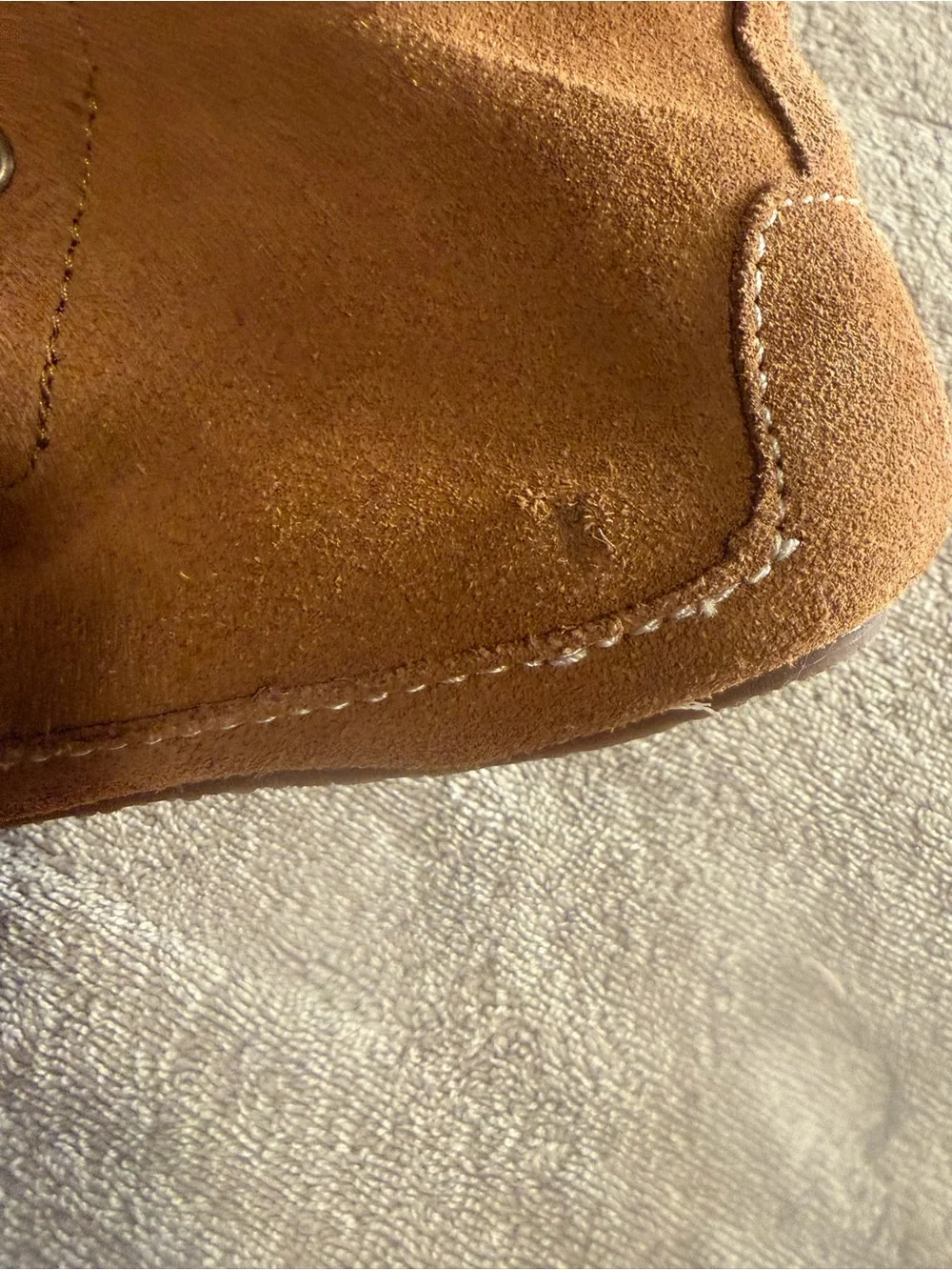 Hanna Andersson Brown Suede Faux Shearling Winter Boots Kids Size 13M